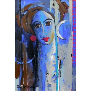 Zohaib Rind, 10 x 15 Inch, Acrylic on Canvas, Figurative Painting, AC-ZR-044